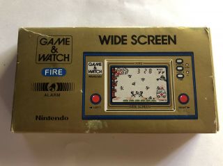 Vintage 1981 Nintendo Game And Watch Fire Fr - 27