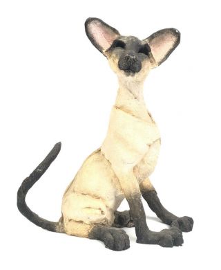 Country Artists A Breed Apart Sassy Siamese Cat 70406 Large 7”x9” Figurine 2002