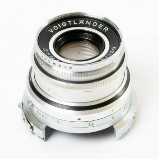Vintage Voigtlander Dynaron 100mm F/4.  5 Telephoto Lens 1:4.  5/100 Germany