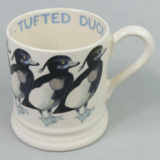 Lovely Emma Bridgewater 1/2 Pint Mug Tufted Duck - British Birds