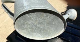 Large 3 Gallon Vintage Galvanized Metal Watering Can Rose Sprinkler Oval Shaped 2