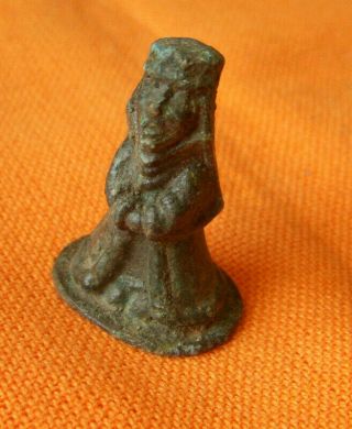 84.  Medieval Style Bronze Figurine Of Nun.