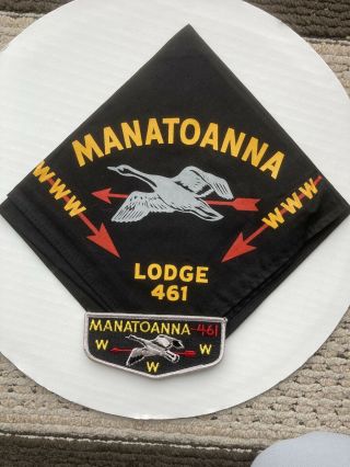 Boy Scout Oa Lodge 461 Manatonna St.  Lawrence Council Oa Flap And Neckerchief