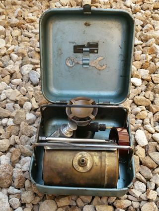 Vintage Optimus 8r Camp Backpack Gas Stove Made In Sweden