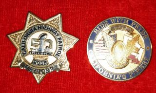California Highway Patrol Bowl & Chp Motor Coins (chp Lapd Fbi