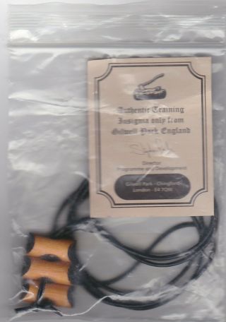 International Scouting - Authentic Gilwell Park Oak Wood Badge 3 Beads