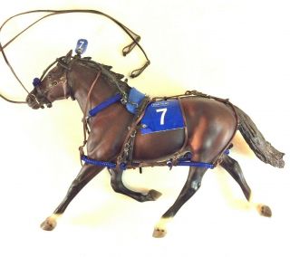 Breyer Niatross Pacer Race Horse W Leather Harness & Body Access No Sulky Cart