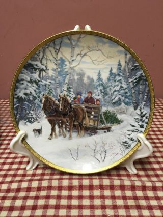 Wild Wings Collector Plate Lee Stroncek " The Perfect Tree " 1694
