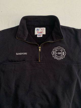 Syosset Fire Department Nassau Long Island NY Game SweatShirt Sz L SFD LAFD FDNY 3