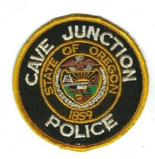 Cave Junction (josephine County) Or Oregon Police Patch - Cheesecloth
