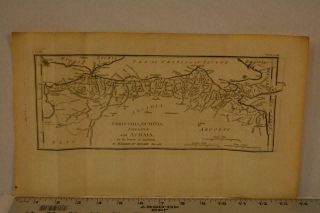 Antique Engraving Map Of Ancient Greece Corinthia Printed 1795 15x8 Inches