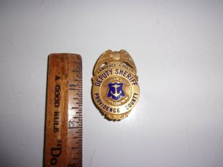 Vintage Deputy County Obsolete Badge Money Clip Providence County Rhode Island