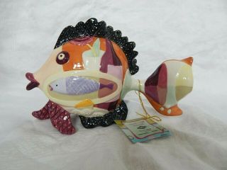Westland Giftware Fish Outta Water " Bistro Fish " Ceramic Figurine Item No.  11318