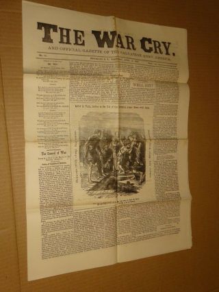1883 Salvation Army War Cry Newspaper April 12