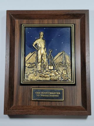 Norman Rockwell - " The Scoutmaster " | Sculpture | Wall Plaque | Bsa | Boy Scouts