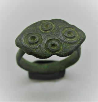 Detector Finds Ancient Roman Bronze Finger Ring With Evil Eye Motifs
