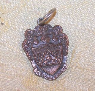 Vintage Phi Sigma Epsilon Fraternity Large Crest Pendant,  Charm 1 5/16 " Tall Old