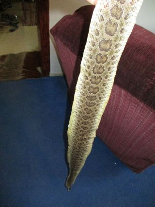 Rattlesnake Skin Prairie Rattle Snake Hide Soft Tanned Wrap Pen Blanks 43 In L6