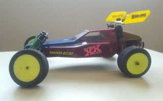 Team Losi XX R/C Buggy Vintage w/ servo,  motor,  receiver,  tires,  painted body 2