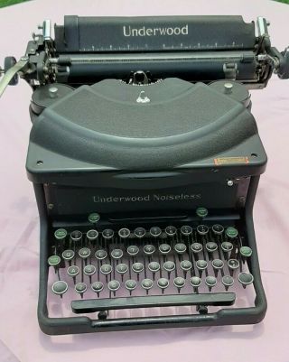 Vintage / Antique 1936 Underwood Noiseless Typewriter N5409414