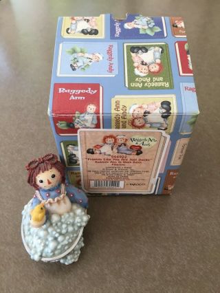 Enesco Raggedy Ann & Andy Figurine Friends Like You Are Just Ducky 544922 Mib