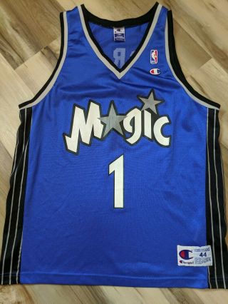 Vintage Tracy Mcgrady Orlando Magic Official Champion Nba Jersey Size 44