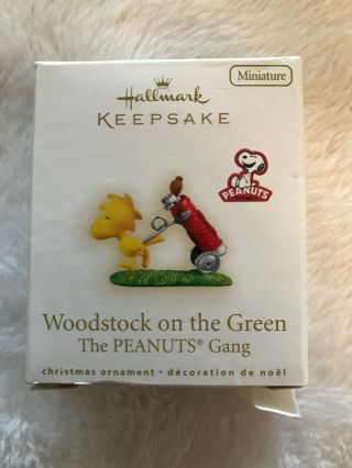 Peanuts Hallmark Ornaments - Woodstock On The Green