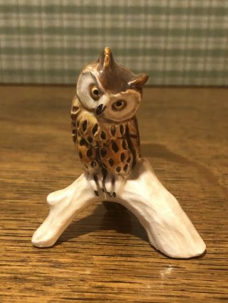 Goebel West Germany Bird Figurine 314 Owl Gloss Finish Porcelain