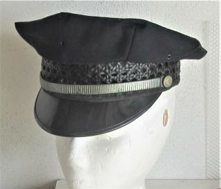 Vintage Police Hat Chicago Midway Uniform Cap 6 7/8 Expansion Head Band