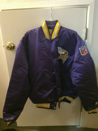 1980s Vtg Minnesota Vikings Starter Jacket Xl Vintage Authentic Nfl Proline Coat