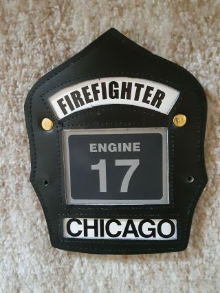 Chicago Fire Department Engine 17 Firefighter Helmet Front