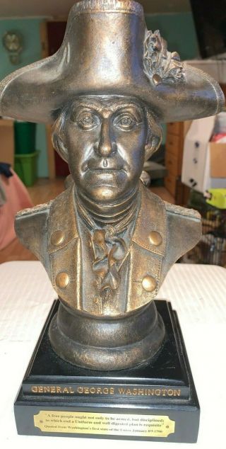 Nra Friends George Washington Bust Head Rick Terry Sculpture 3408 Collectible