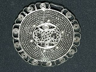 Museum Quality Rare Late Medieval Silvered Brooch Detail.  19.  1 Gr.  70 Mm