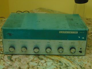 Vintage Lafayette Pa 675 Tube Amplifier Pa675 Amp,  Powers On Only