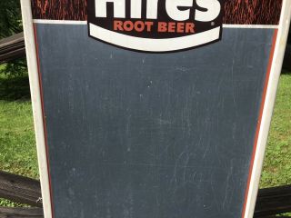 Vintage 1960s HIRES ROOT BEER SODA Advertising Chalkboard Menu Board Sign 3