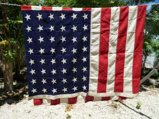 Vintage 48 Star American Flag STORM KING 4’ x 6 ' Stitched Stars & Stripes 2