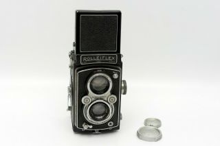 Rolleiflex Tlr Vintage Camera W/ Tessar F3.  5 75 Mm Lens,  For Parts/repair