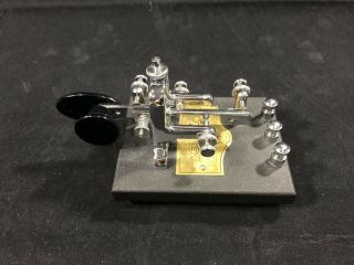 Vintage Vibroplex Morse Code Telegraph Key Sounder Bug 1995 - Serial 106382