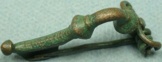 Ancient Bronze Knickfibel Fibula