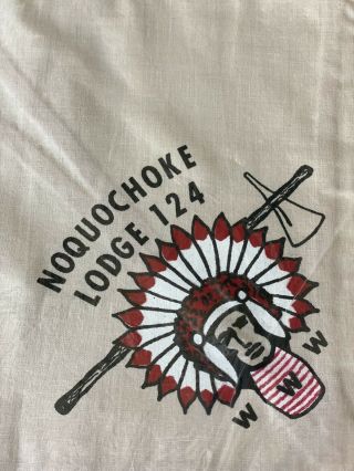 Boy Scout Oa 124 Noquochoke Vintage N1 Neckerchief