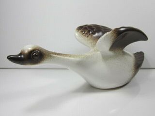 Howard Pierce Pottery Porcelain Ceramic Flying Goose Duck Bird Figure Figurine