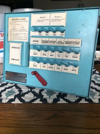 Automatic Voting Machine Instruction Model - 1920 