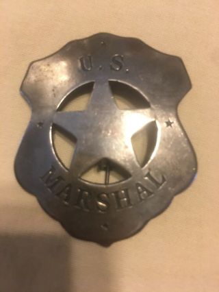 Vintage Antique Us Marshal Badge