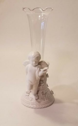 Avon Vintage Bud Vase With Cupid
