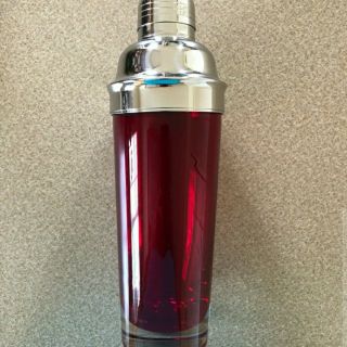 Vintage Red Tall Cocktail Shaker from Pottery Barn 2