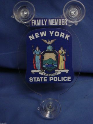 2020 Nysp York State Police Pd Family Member Car Shield Pba Fop - 01