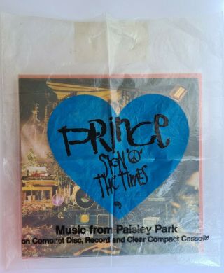 Prince 1987 Sign Of The Times Promo Plastic Carrier Bag & Concert Movie Poster