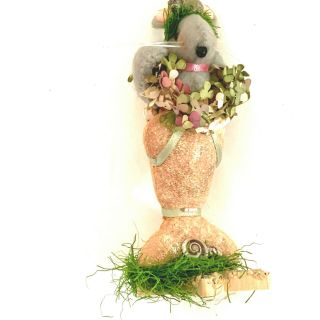 Maus Haus Ooak Mermaid Mouse Folk Art Handmade Diana Boud 2002
