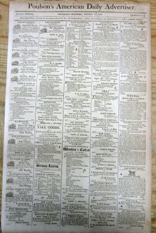 1807 newspaper TRIAL OF Vice President AARON BURR for TREASON Hamilton Murderer 2