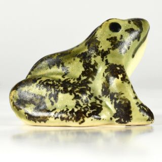 Vintage Arts & Crafts Brush Mccoy Pottery Mini 2 " Frog Figurine C1930s